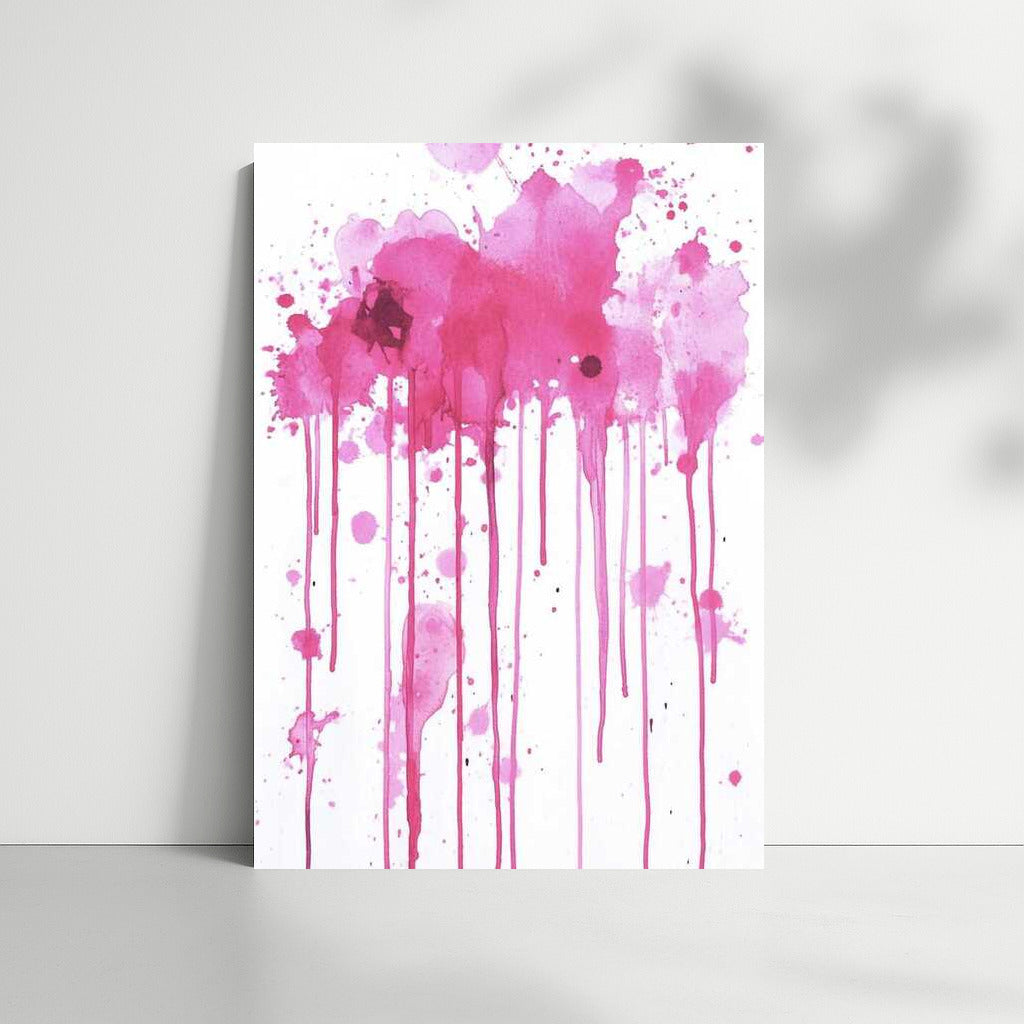 Pink Swirl: Abstract Ink