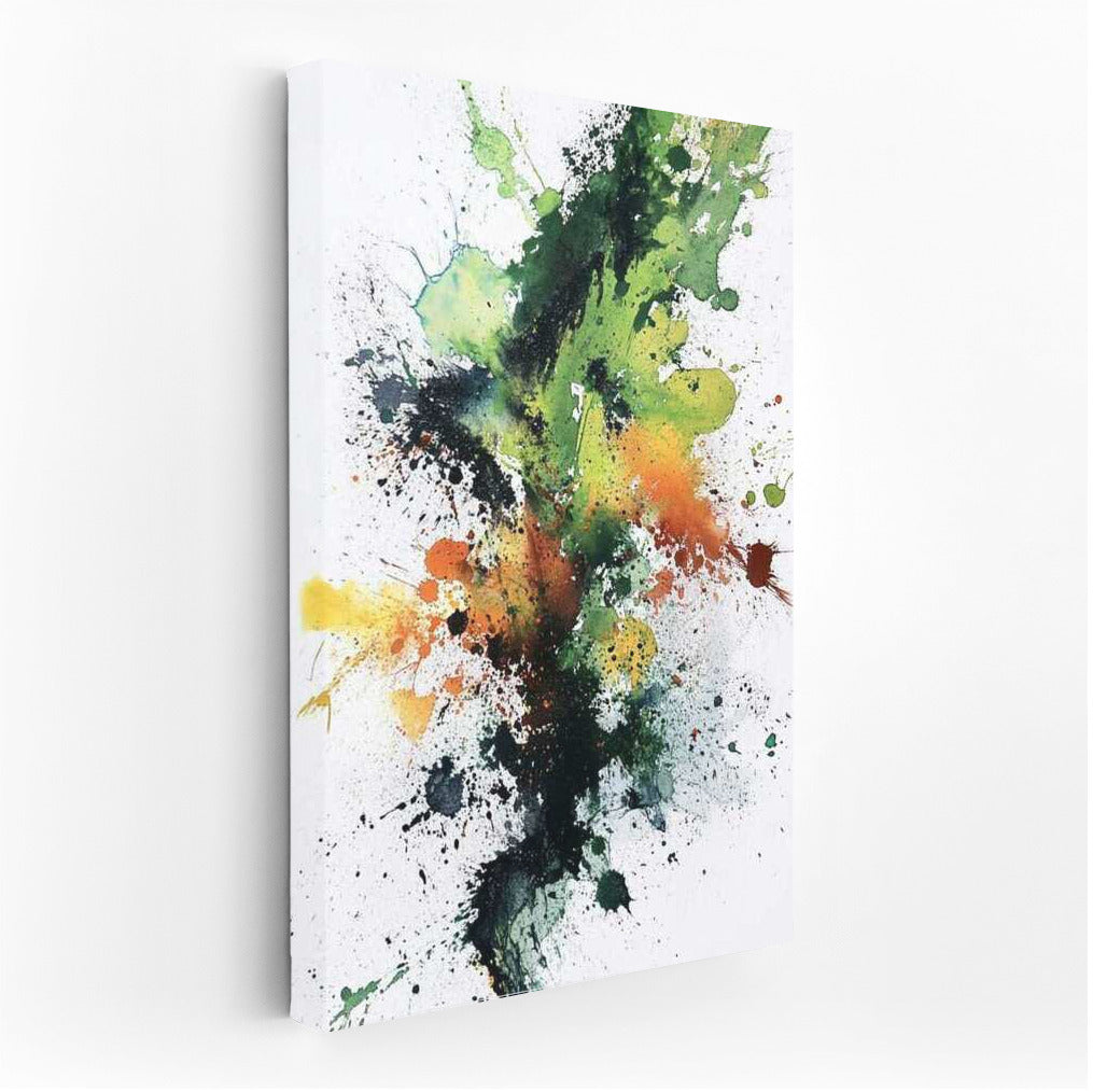 Watercolor Fantasy Vortex: Abstract Explosion of Color
