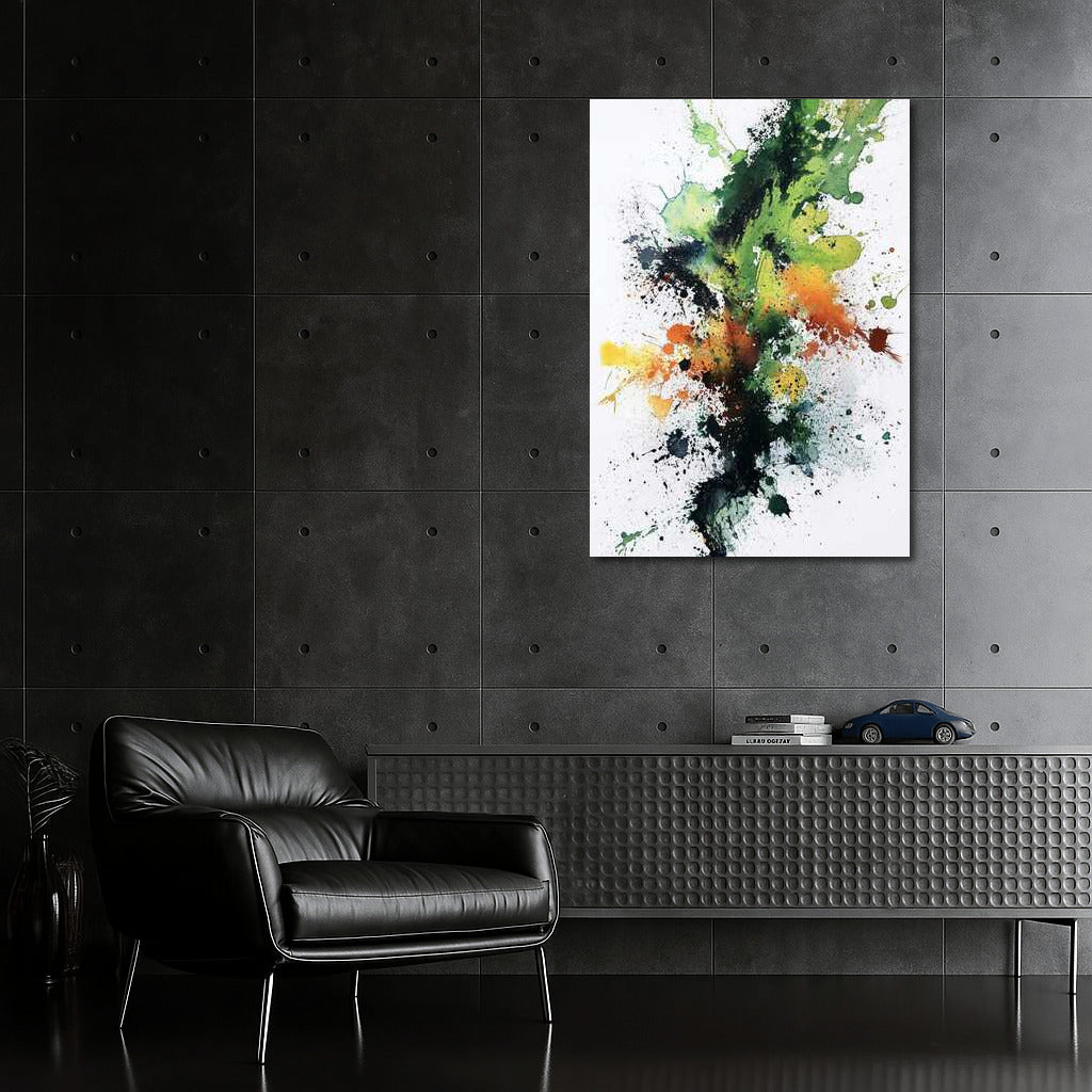 Watercolor Fantasy Vortex: Abstract Explosion of Color