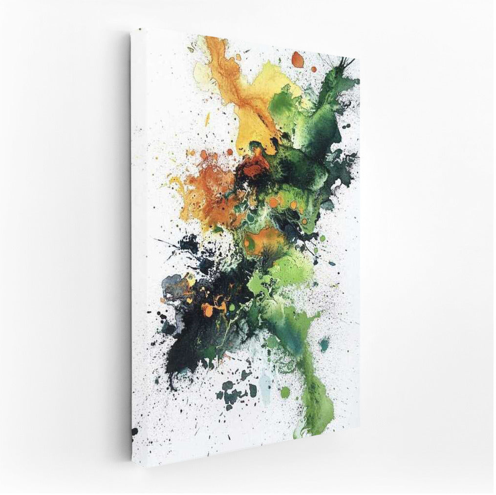Whirlpool of Emotions: Abstract Explosion of Color in Watercolor