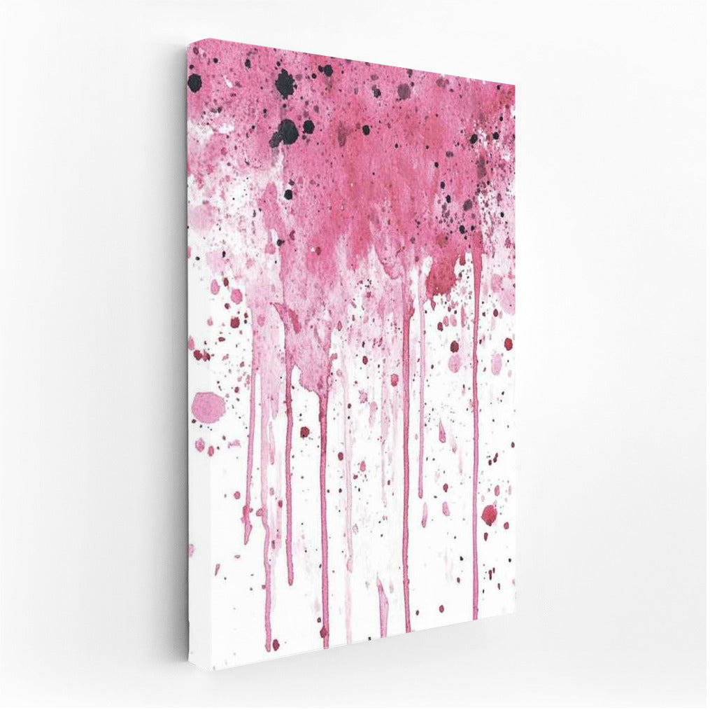 Pink Splash: Ink Abstraction
