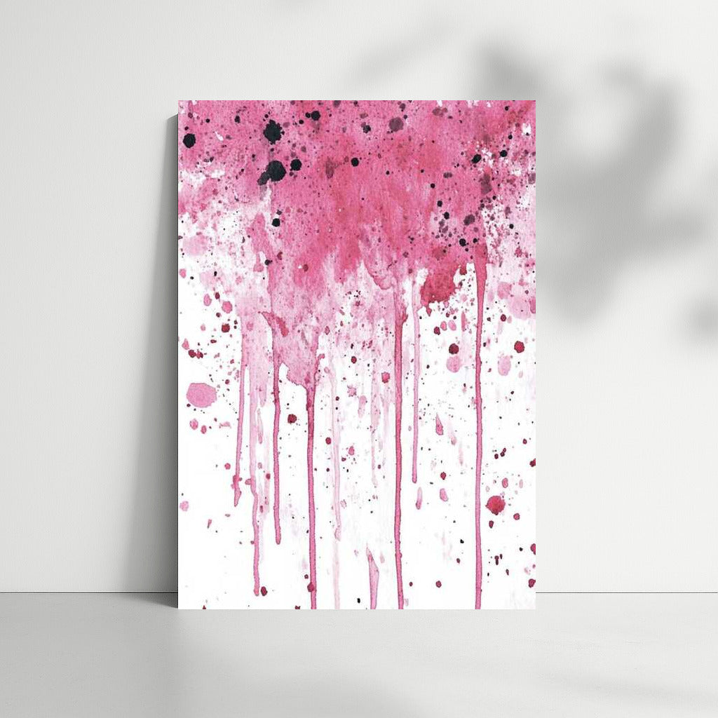 Pink Splash: Ink Abstraction