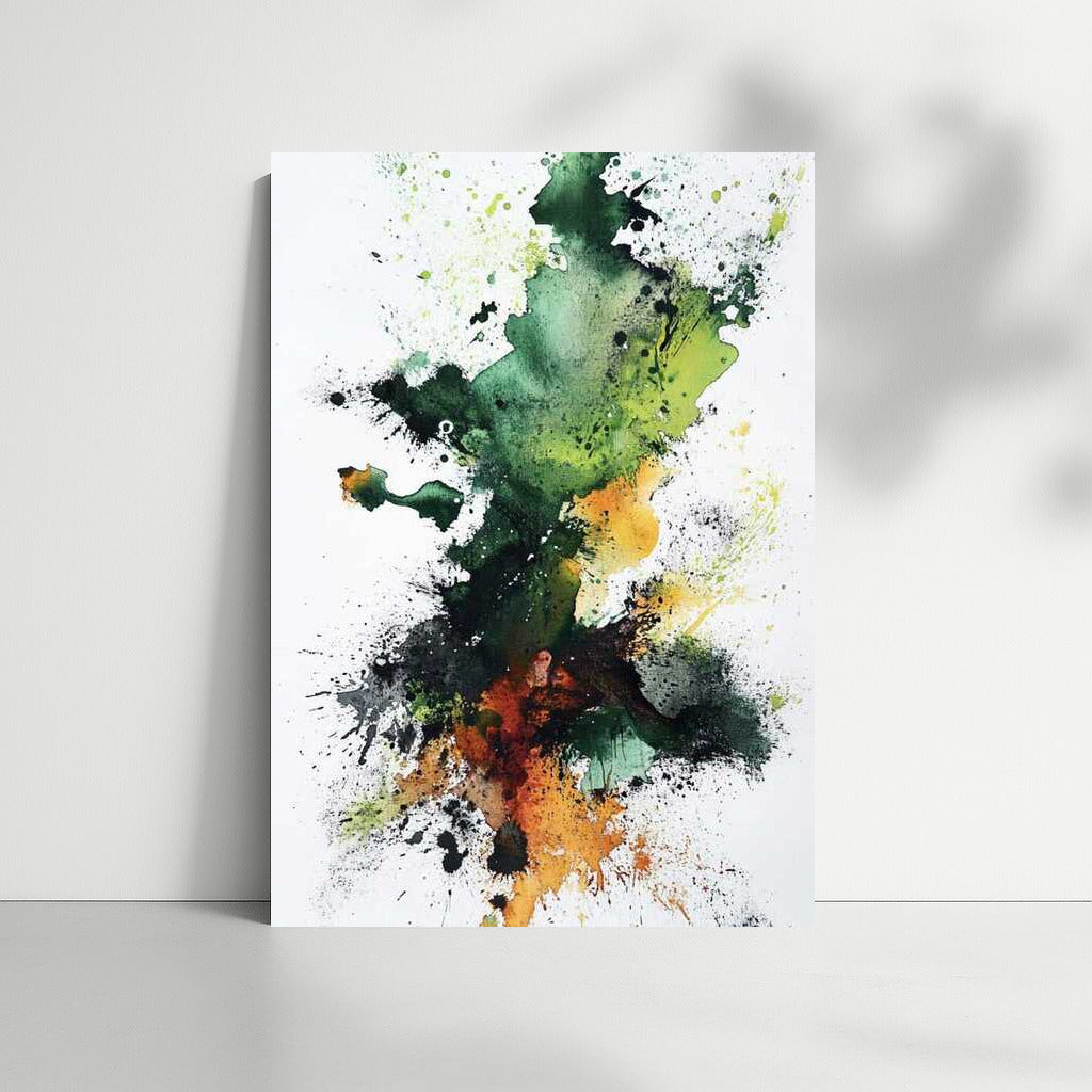 Explosion of Color: Abstract Watercolor Swirl