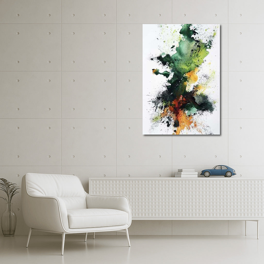 Explosion of Color: Abstract Watercolor Swirl