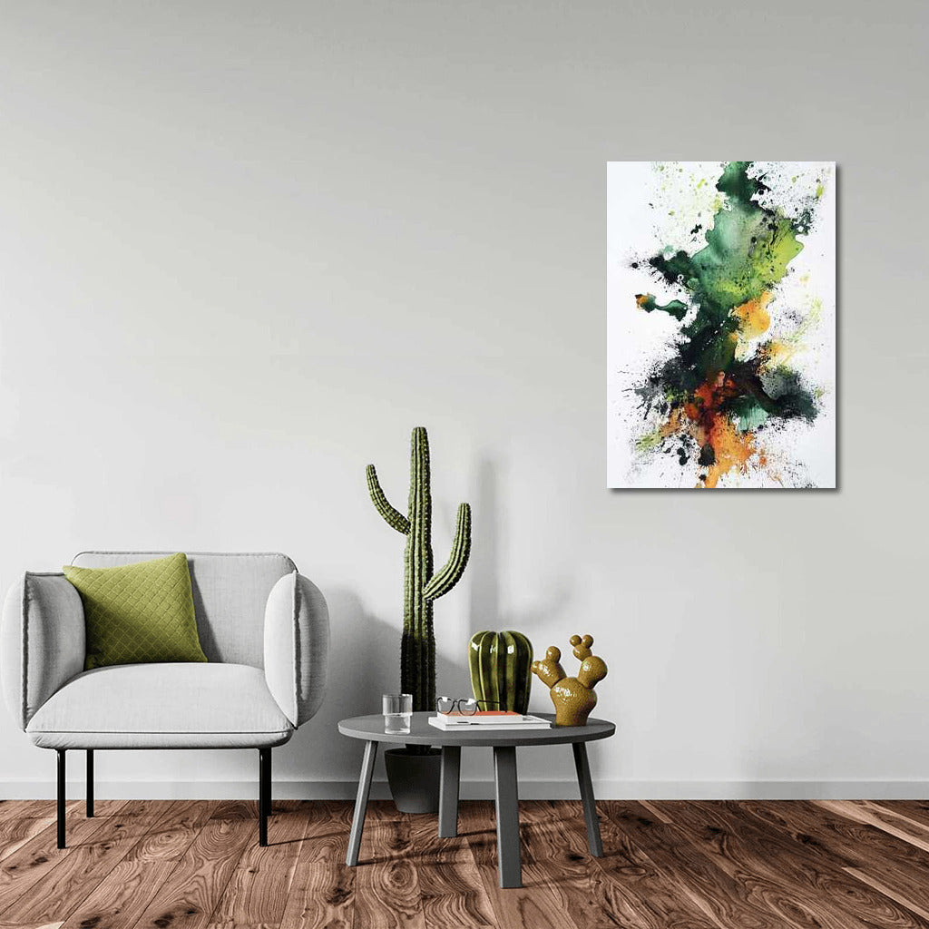 Explosion of Color: Abstract Watercolor Swirl