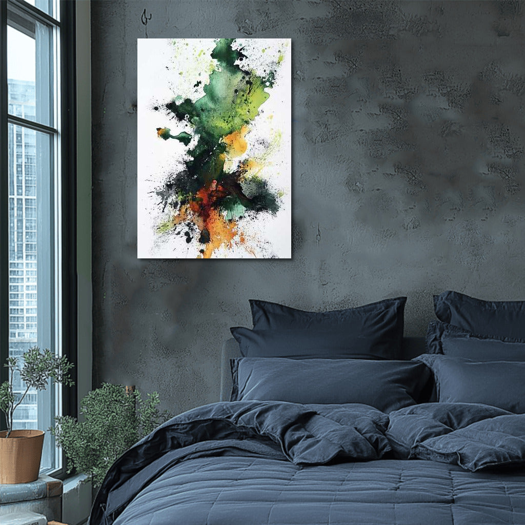 Explosion of Color: Abstract Watercolor Swirl