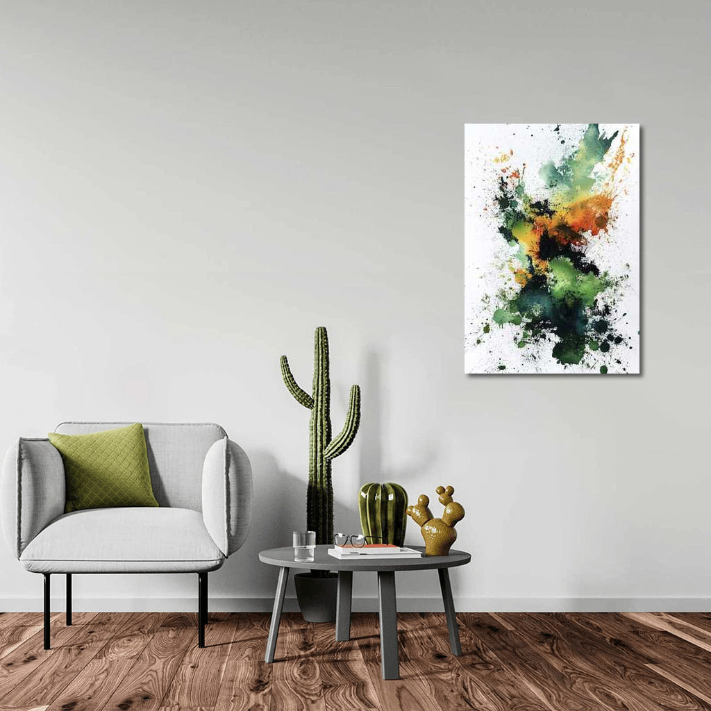 Explosion of Color: Abstract Watercolor Swirl