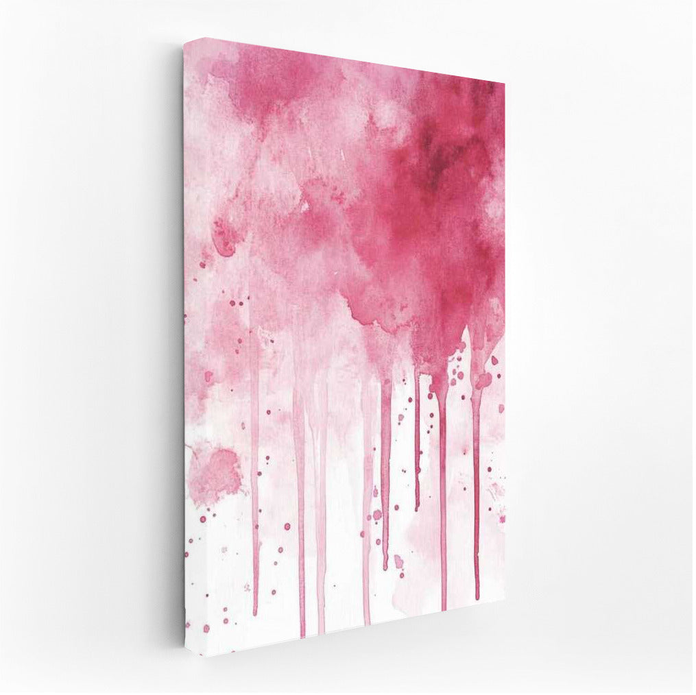 Pink Explosion: Abstract Ink Splash for Unique Interior