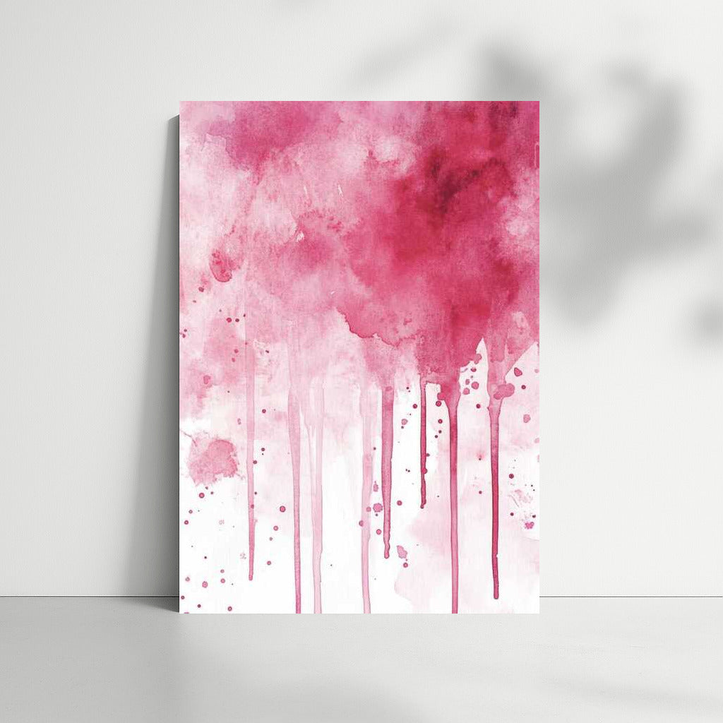 Pink Explosion: Abstract Ink Splash for Unique Interior