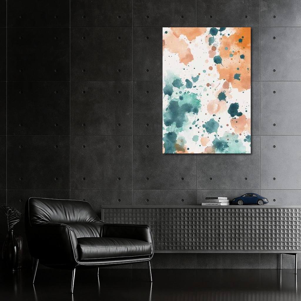 Abstract Swirls: Vibrant Watercolor Spots for Interiors