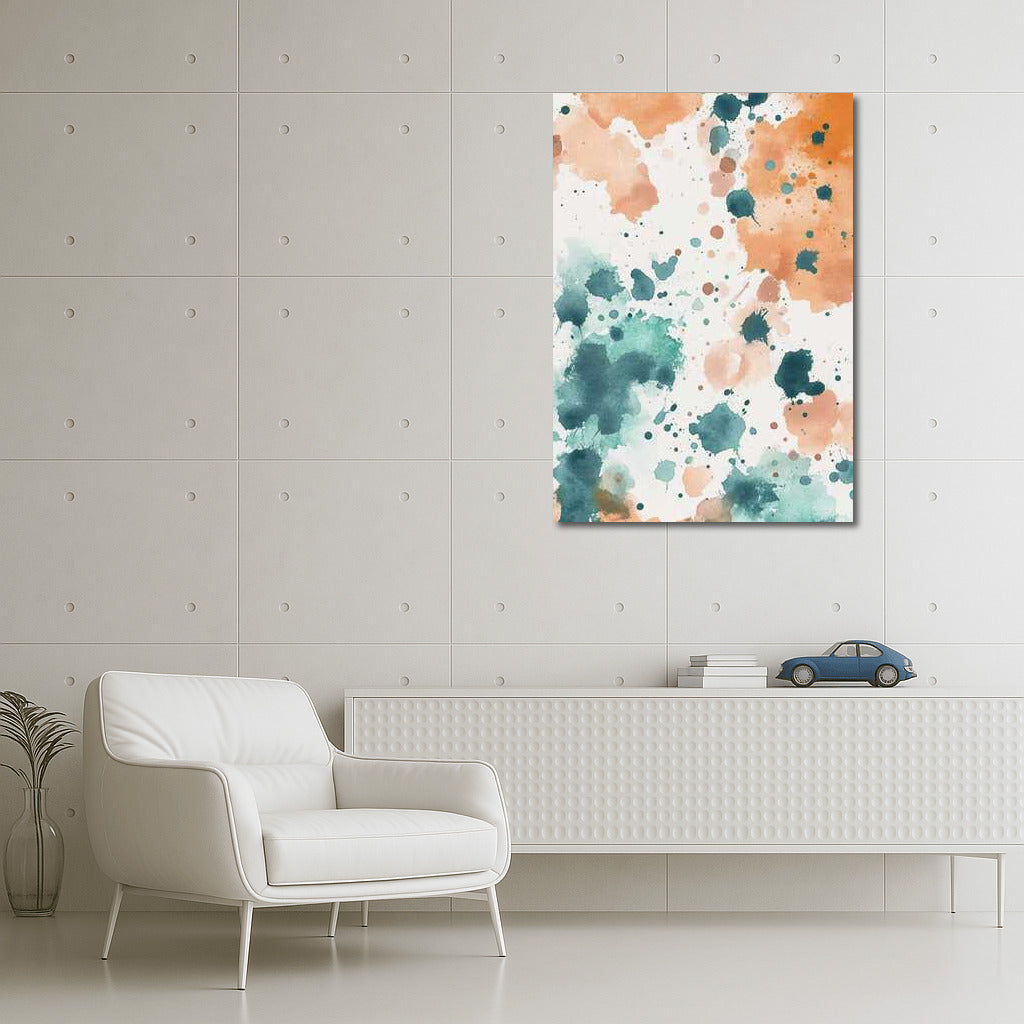 Abstract Swirls: Vibrant Watercolor Spots for Interiors
