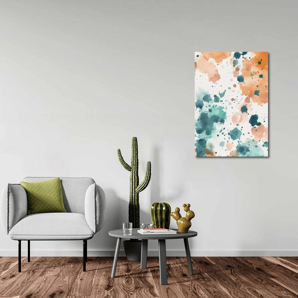 Abstract Swirls: Vibrant Watercolor Spots for Interiors