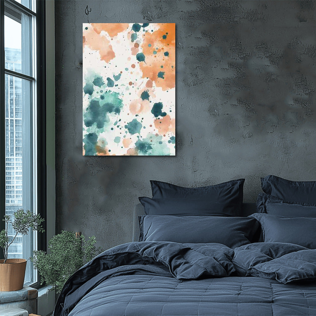 Abstract Swirls: Vibrant Watercolor Spots for Interiors