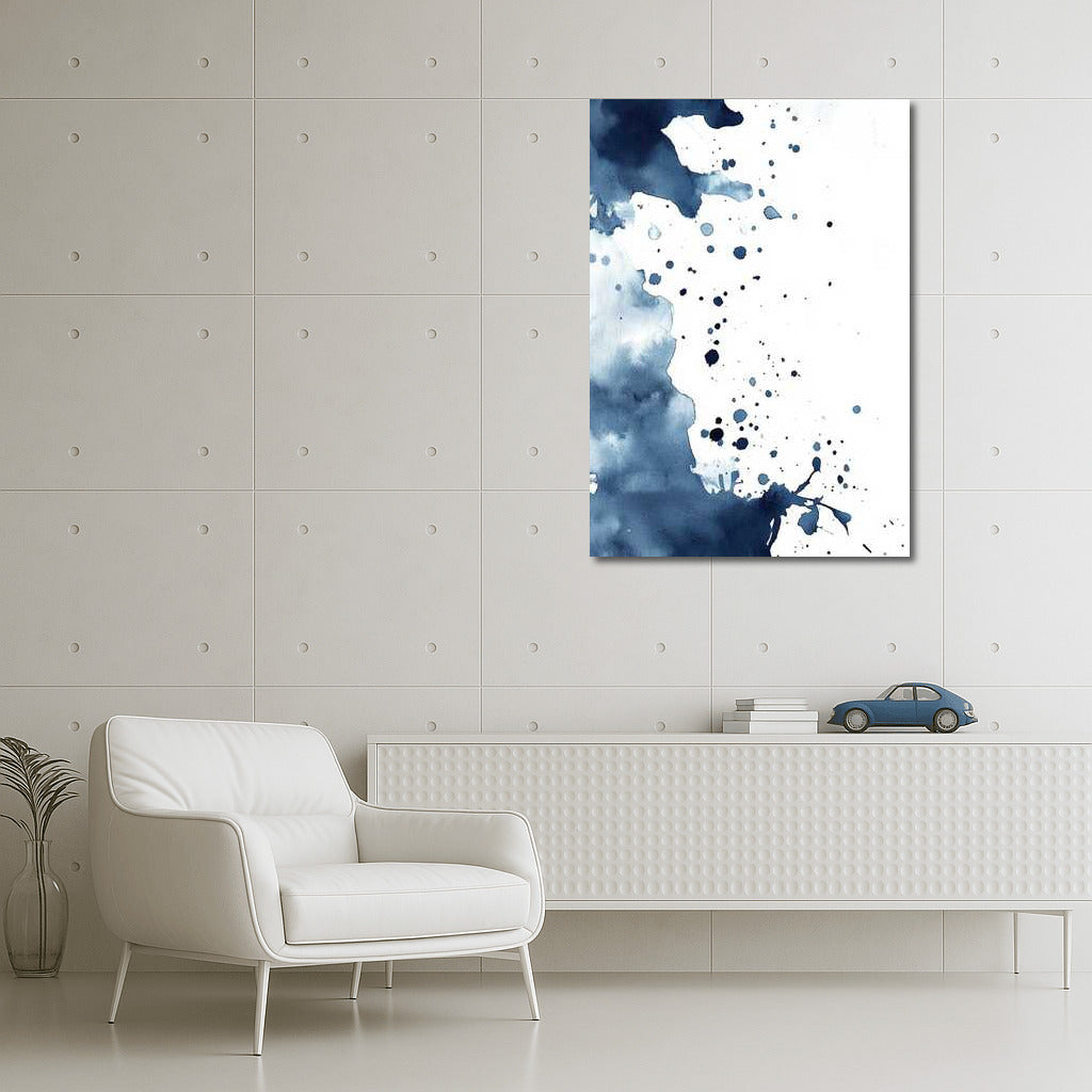 Boundless Blue: Ink Abstraction