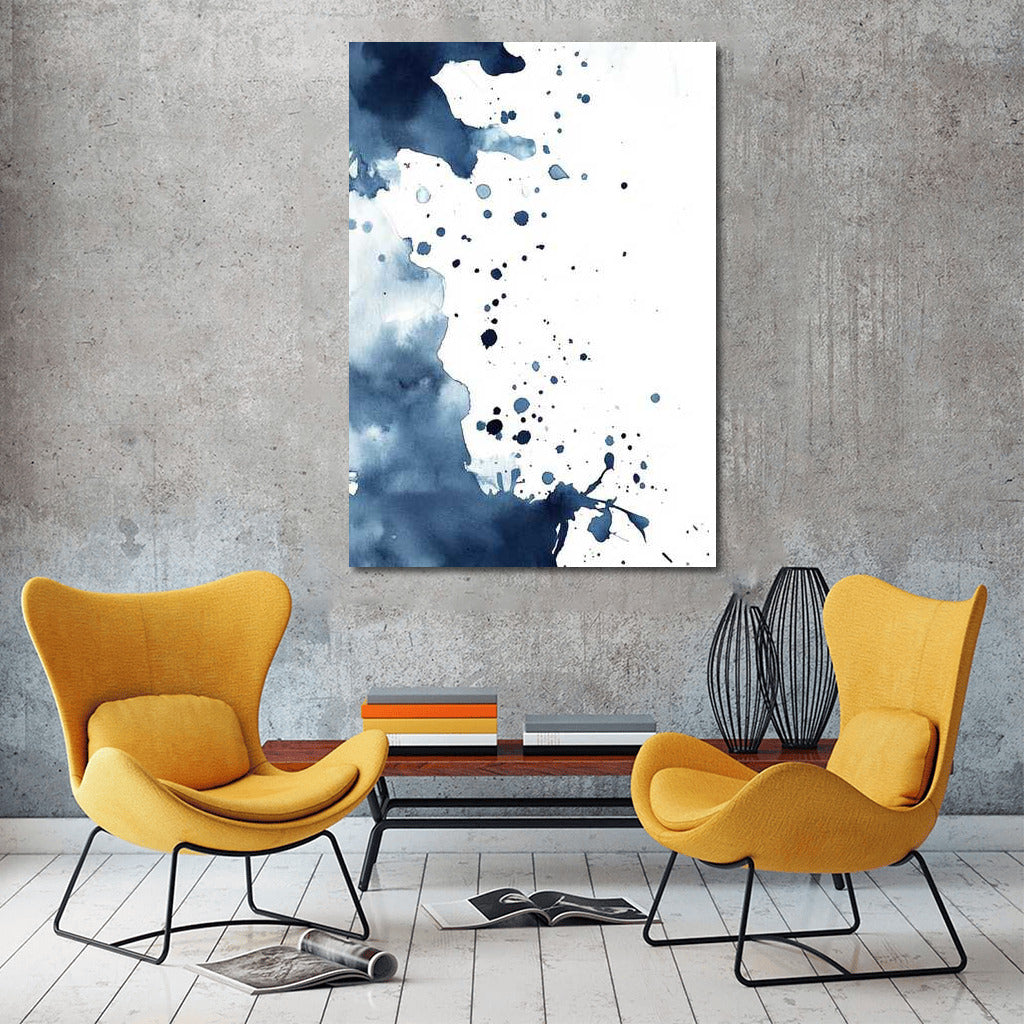 Boundless Blue: Ink Abstraction