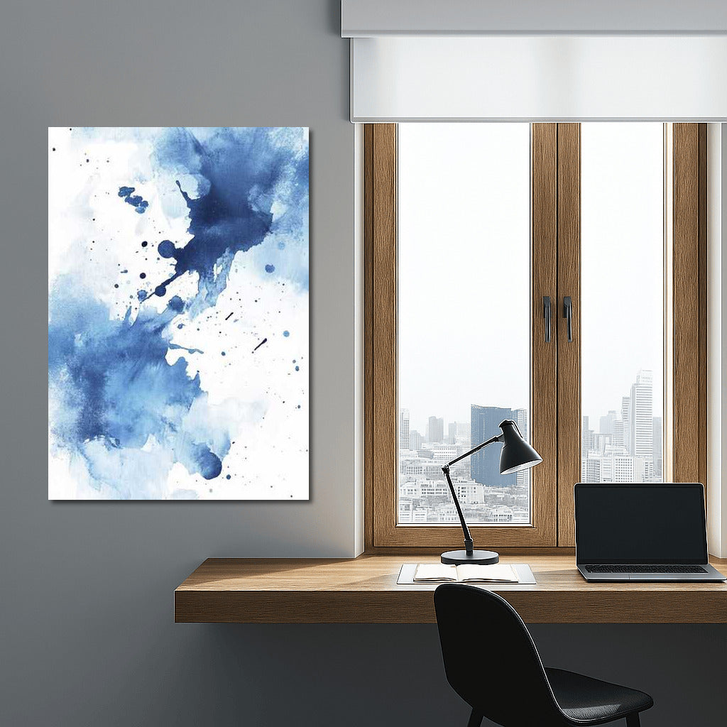 Blue Symphony: Abstract Ink Inspiration