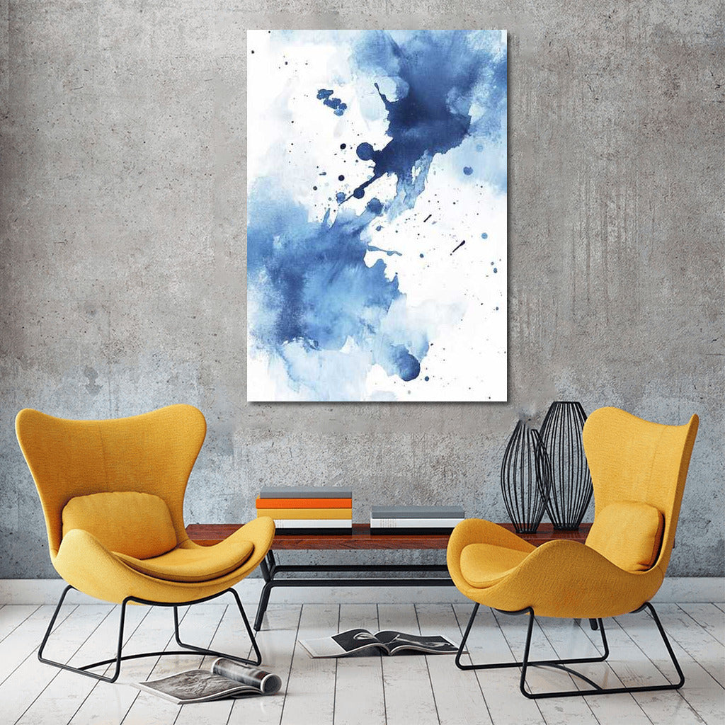 Blue Symphony: Abstract Ink Inspiration