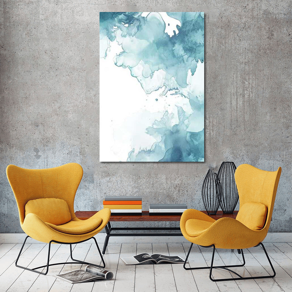 Abstract Blue Ink Symphony
