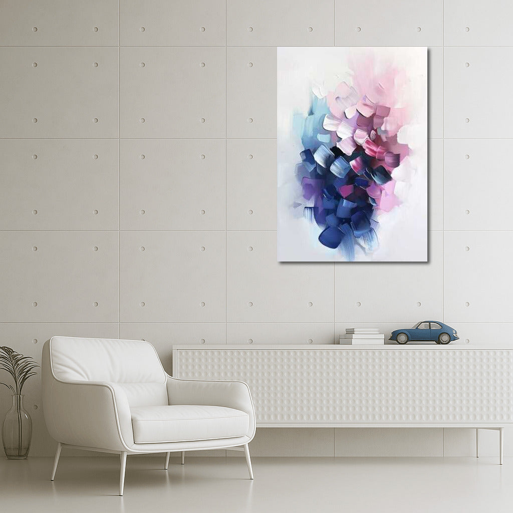 Abstract Symphony of Brush: Harmony of Forms and Colors