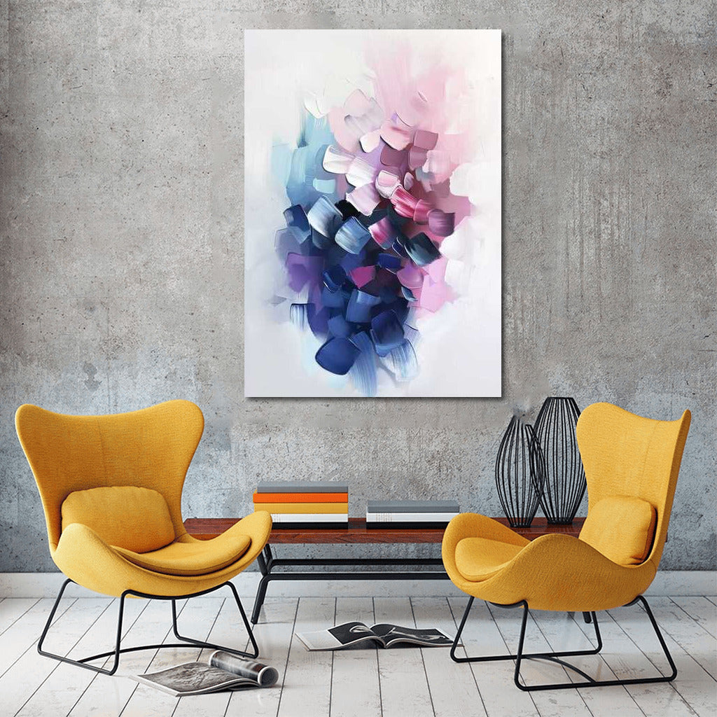Abstract Symphony of Brush: Harmony of Forms and Colors