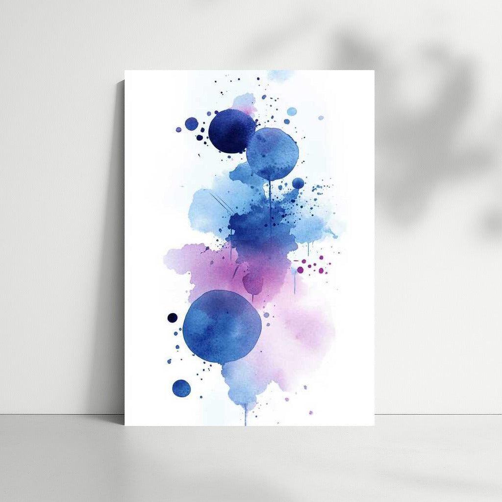 Neon Swirl: Abstract Circles and Splashes