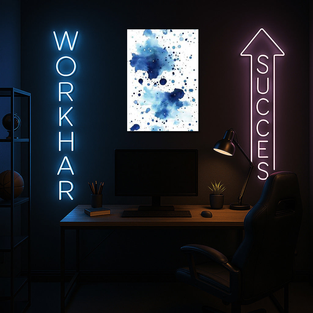 Blue Ink Dreams: Abstraction for Interior