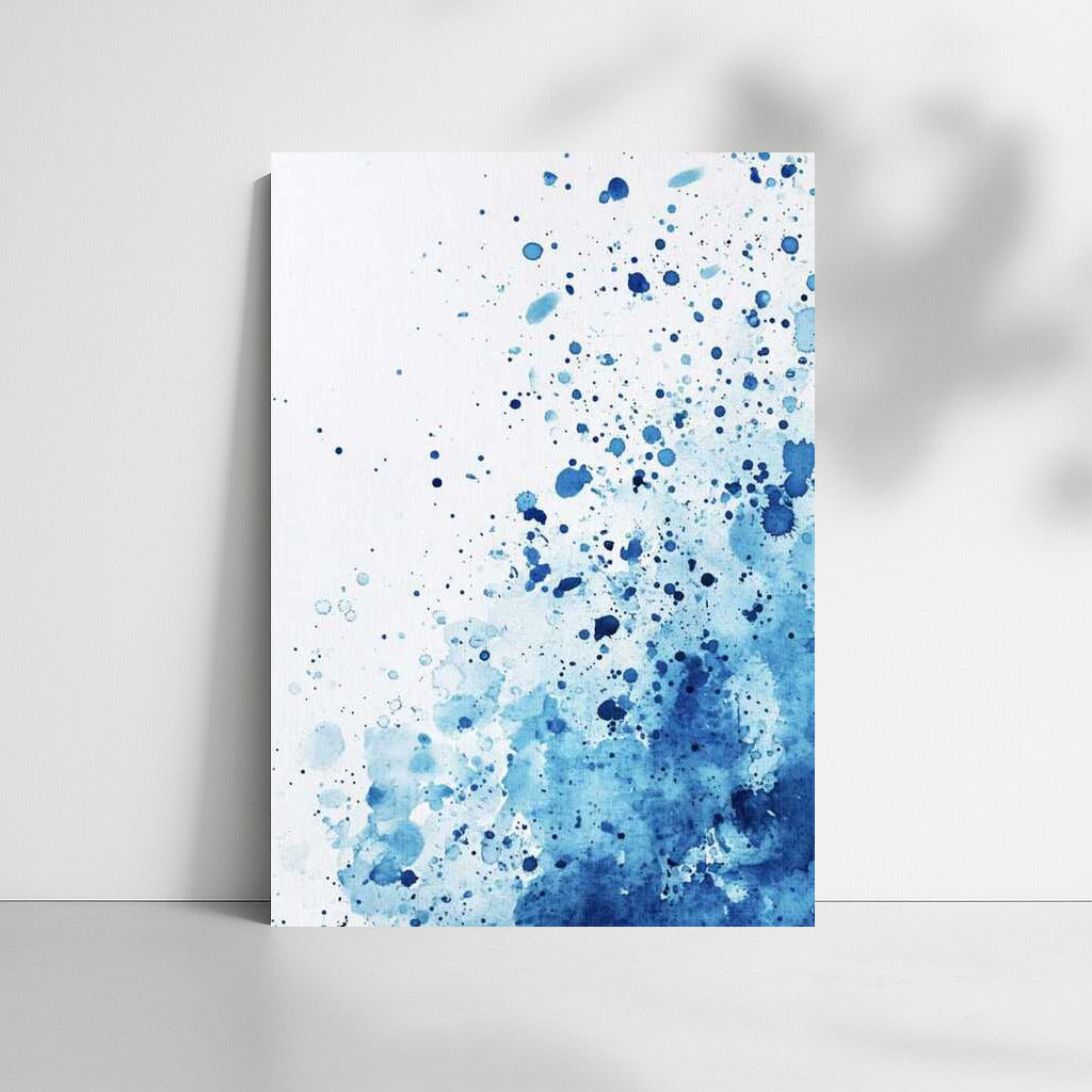 Blue Swirl: Abstract Ink Charm