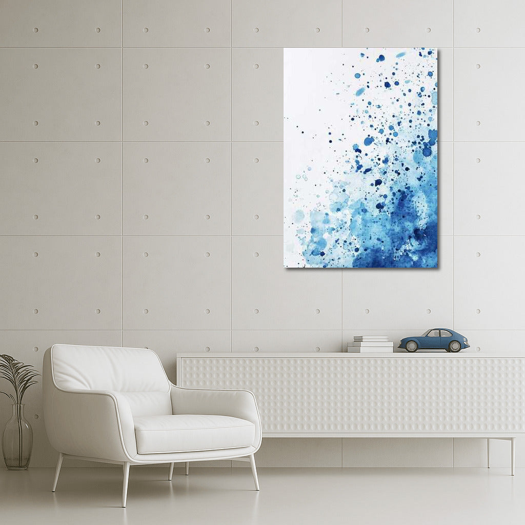 Blue Swirl: Abstract Ink Charm