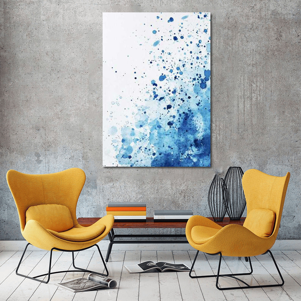 Blue Swirl: Abstract Ink Charm