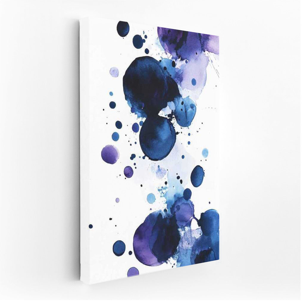 Abstract Swirls: Blue Circles and Splashes