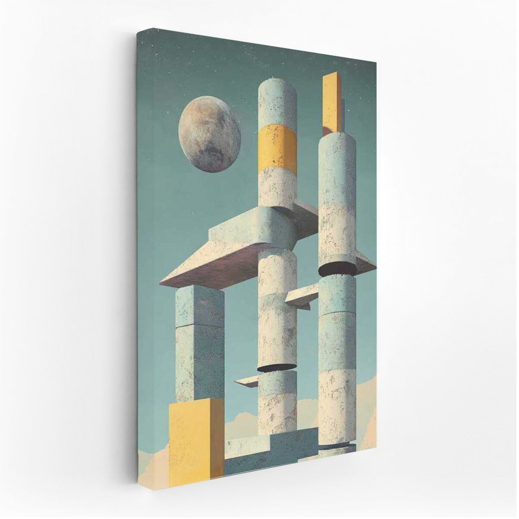 Space Architecture: Abstract Symphony of Columns