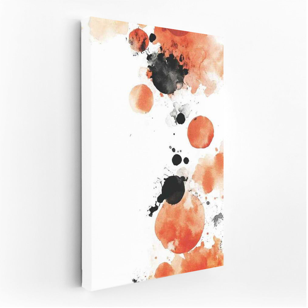 Coral Vortex: Abstract Circles and Splashes