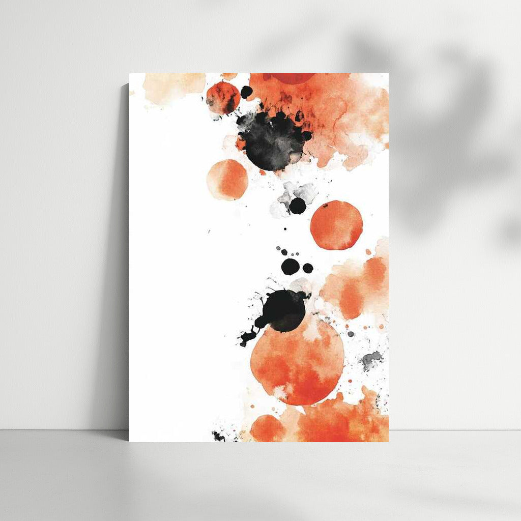 Coral Vortex: Abstract Circles and Splashes