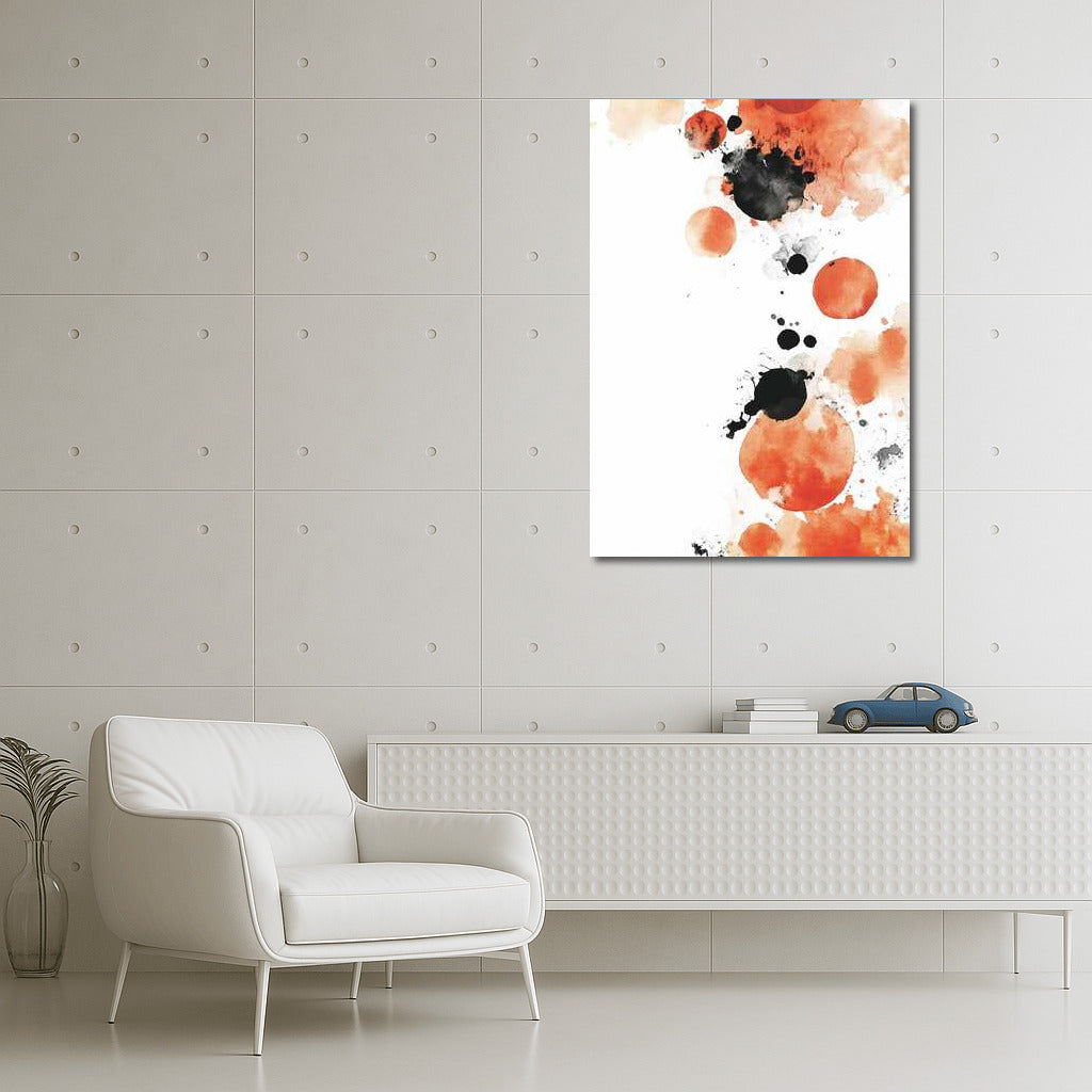 Coral Vortex: Abstract Circles and Splashes