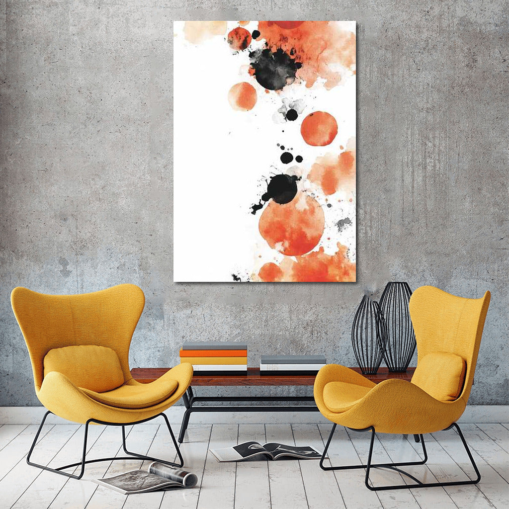 Coral Vortex: Abstract Circles and Splashes