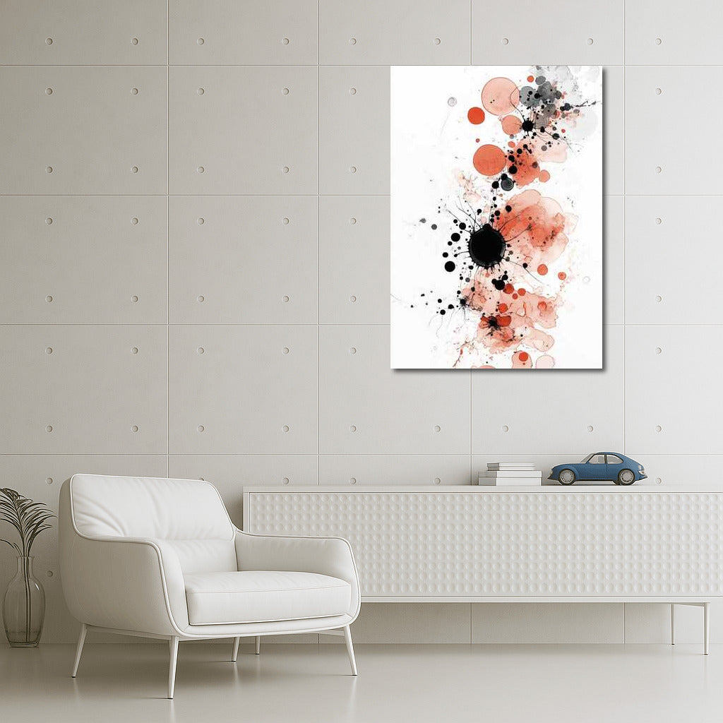 Coral Swirl: Abstraction of Circles and Splashes