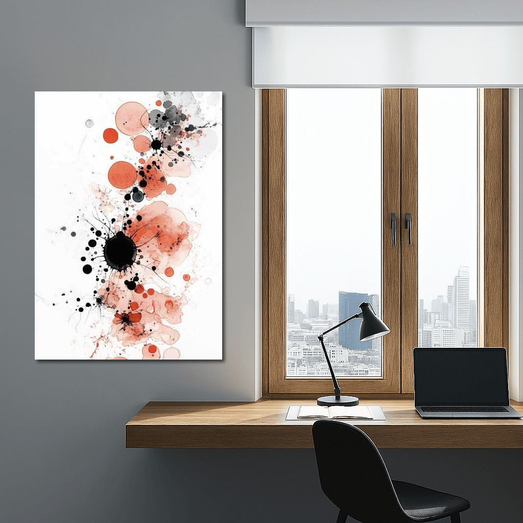 Coral Swirl: Abstraction of Circles and Splashes