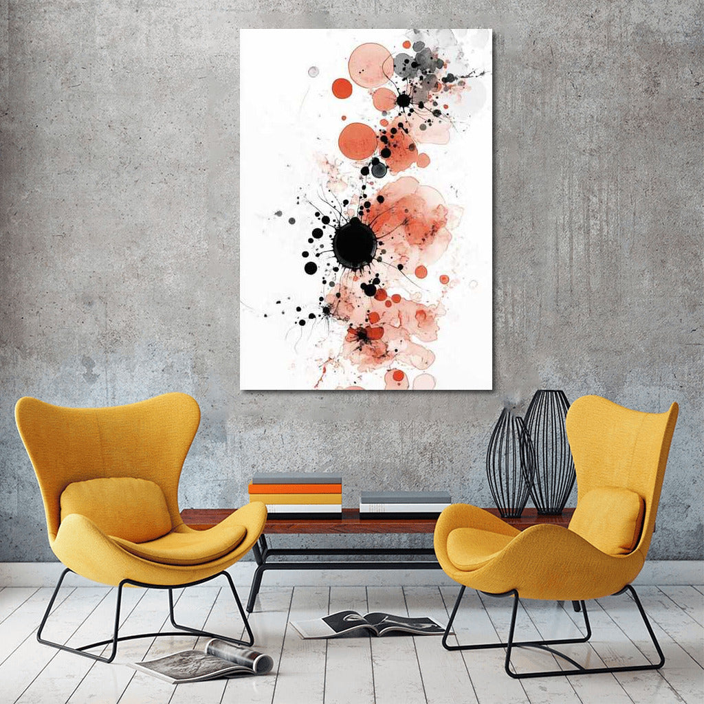 Coral Swirl: Abstraction of Circles and Splashes