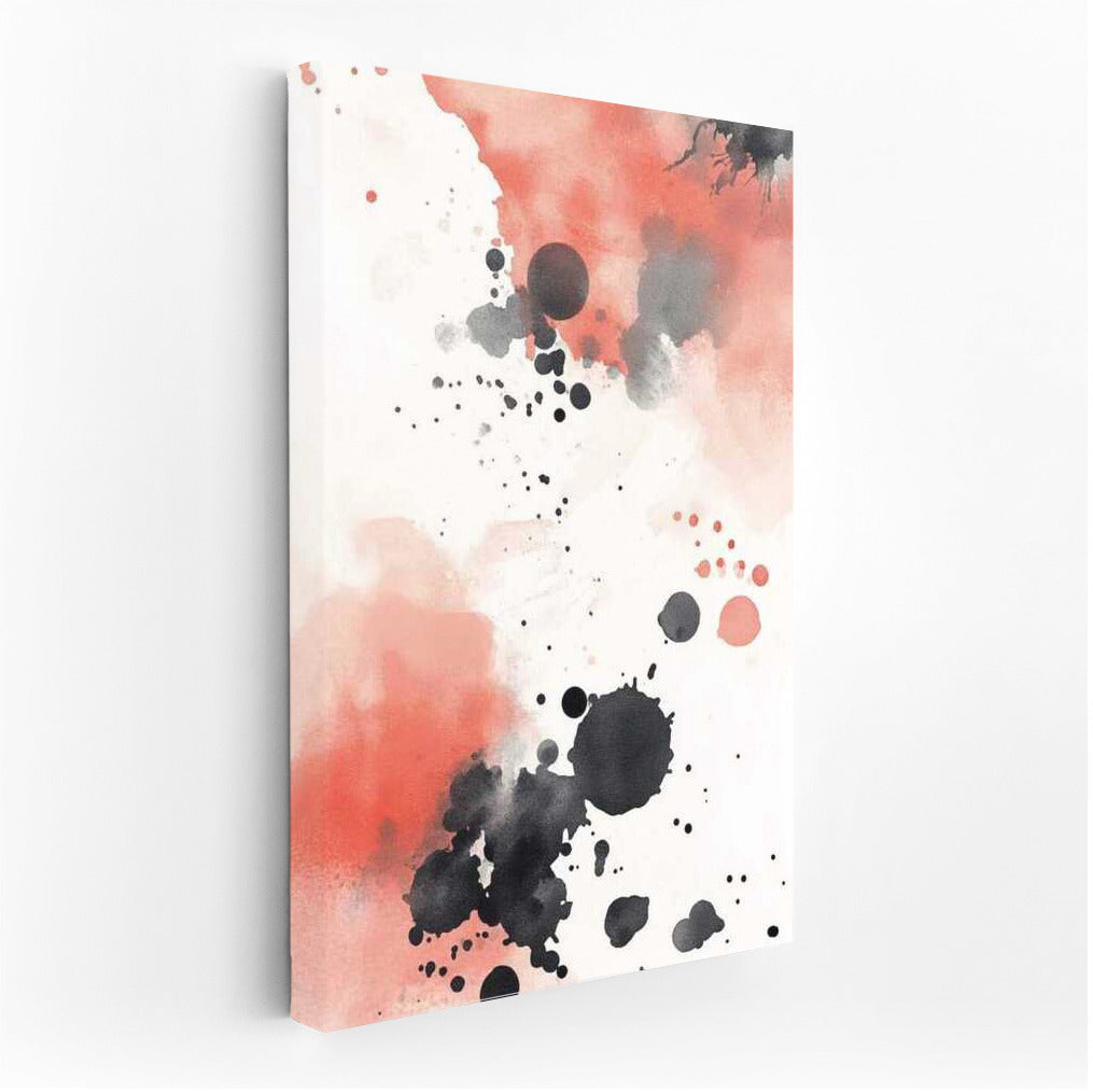 Coral Swirl: Abstract Circles and Splashes