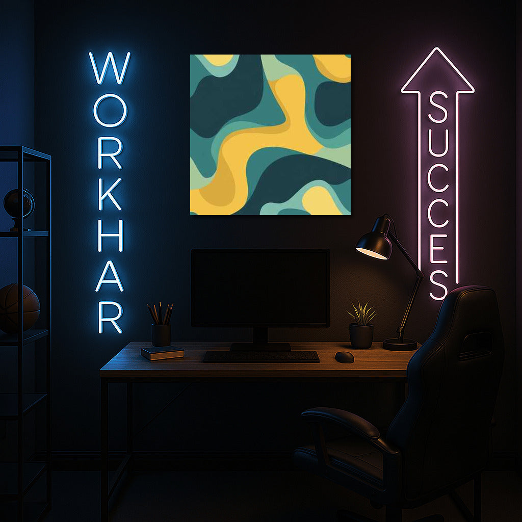 Bright Vortex: Abstract Pattern for Interior
