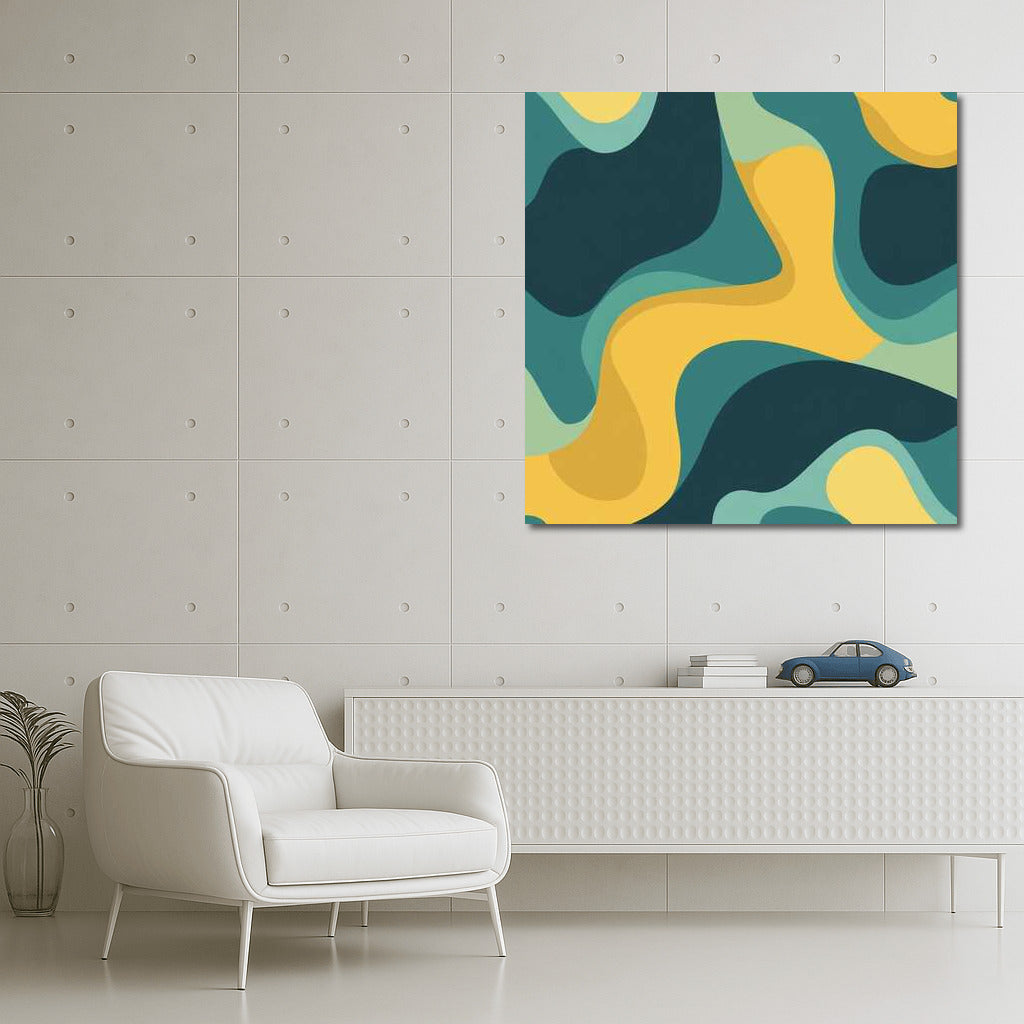 Bright Vortex: Abstract Pattern for Interior