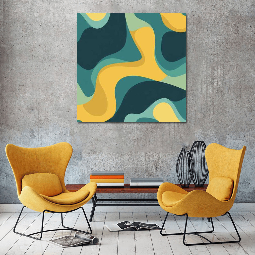 Bright Vortex: Abstract Pattern for Interior