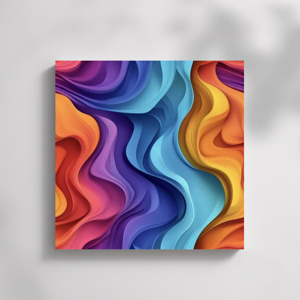 Magic of Color Waves: Abstract Immersion