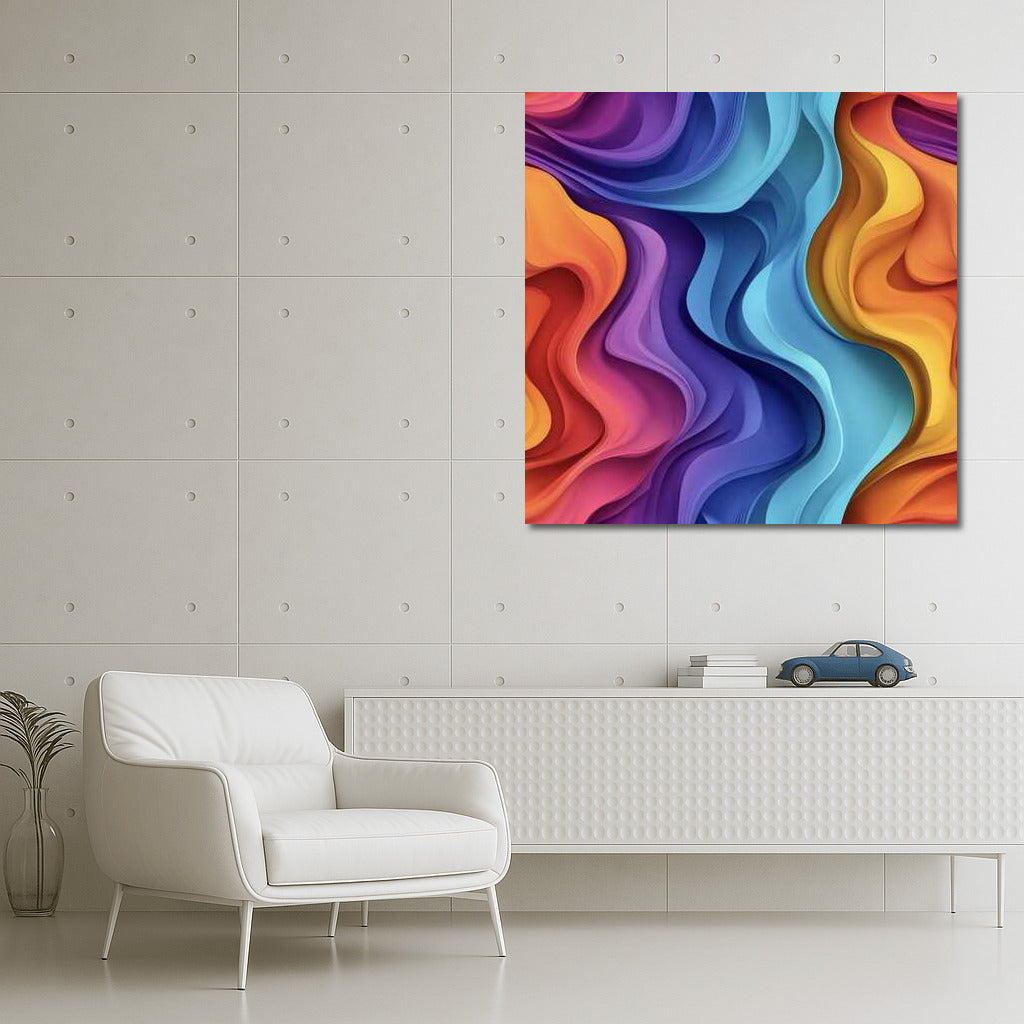 Magic of Color Waves: Abstract Immersion
