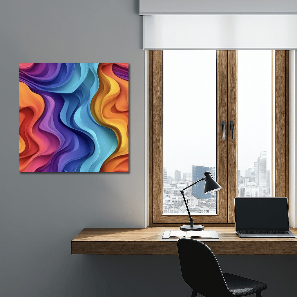 Magic of Color Waves: Abstract Immersion