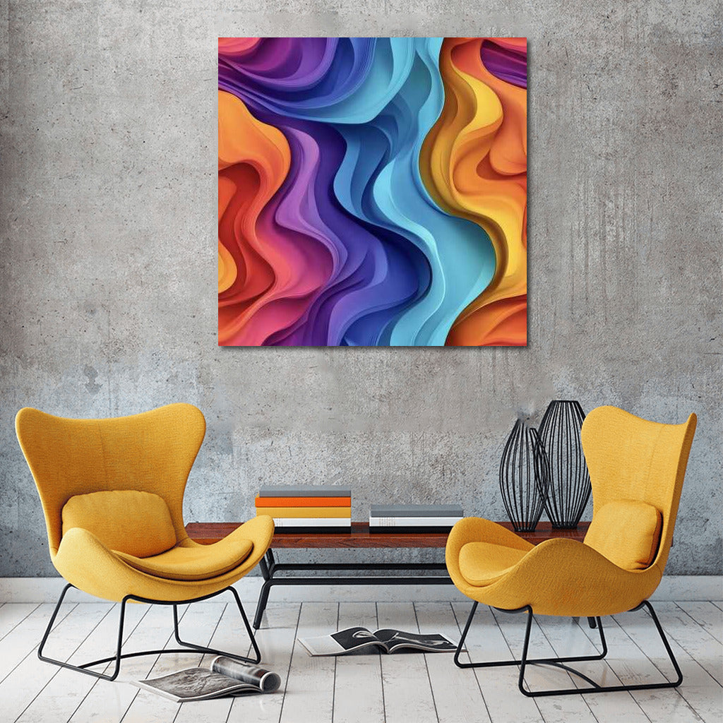 Magic of Color Waves: Abstract Immersion