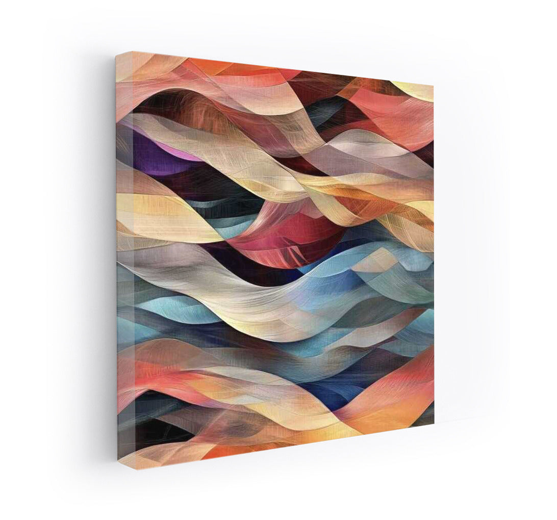 Abstract Color Waves: Vibrancy and Depth
