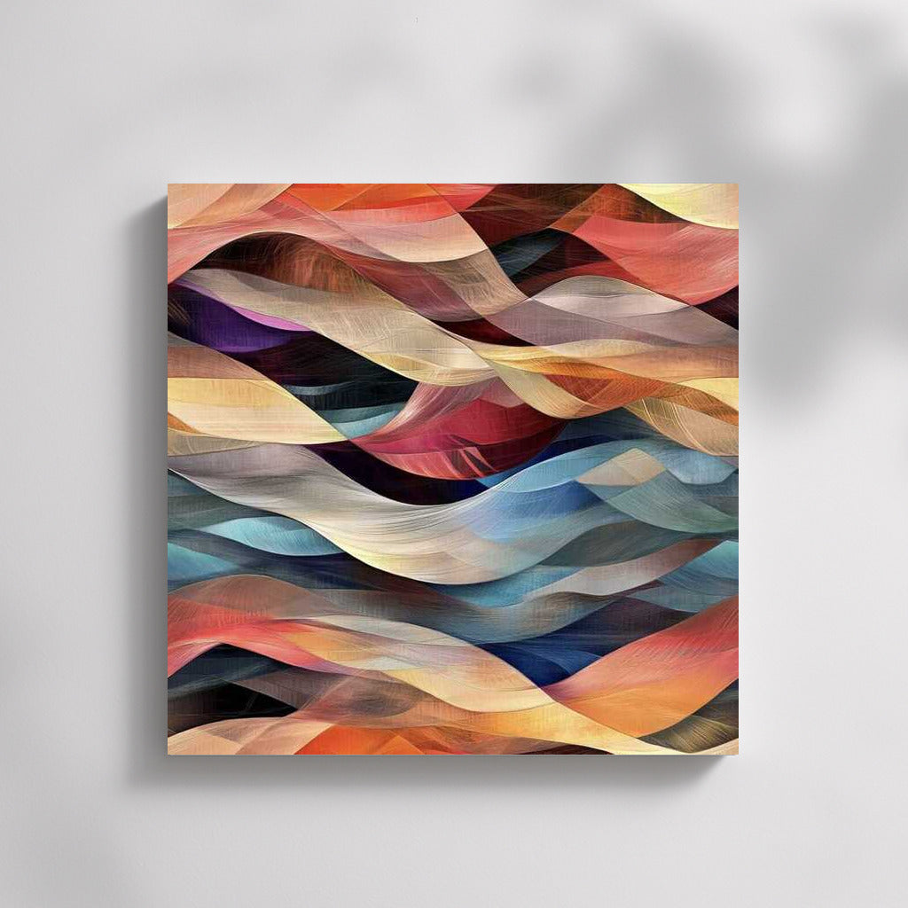 Abstract Color Waves: Vibrancy and Depth