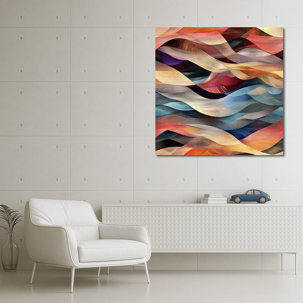 Abstract Color Waves: Vibrancy and Depth