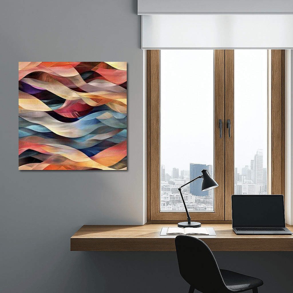 Abstract Color Waves: Vibrancy and Depth